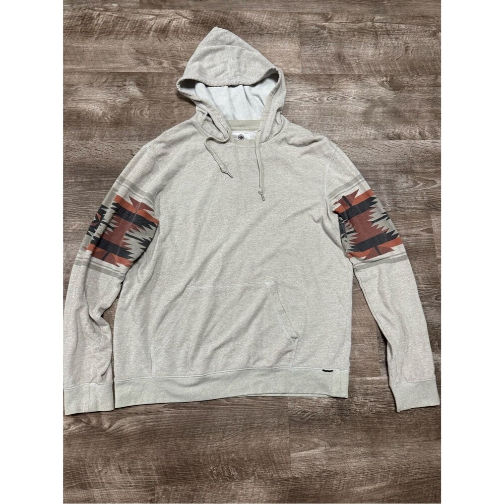 ON THE BYAS By PacSun Aztec Sleeve Print Hoodie Size Large